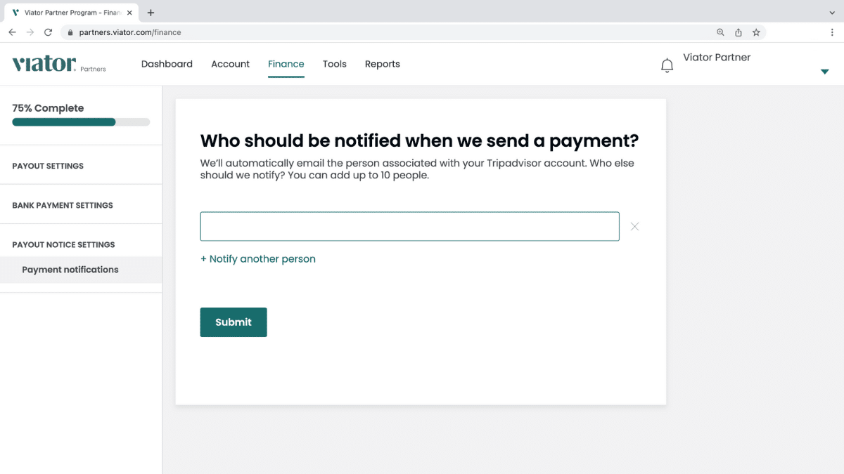 Adding payout details-Step 4